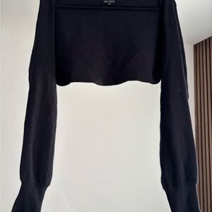 Black Long Sleeve Bolero Shrug